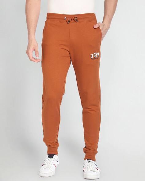 USPA pure cotton logo joggers