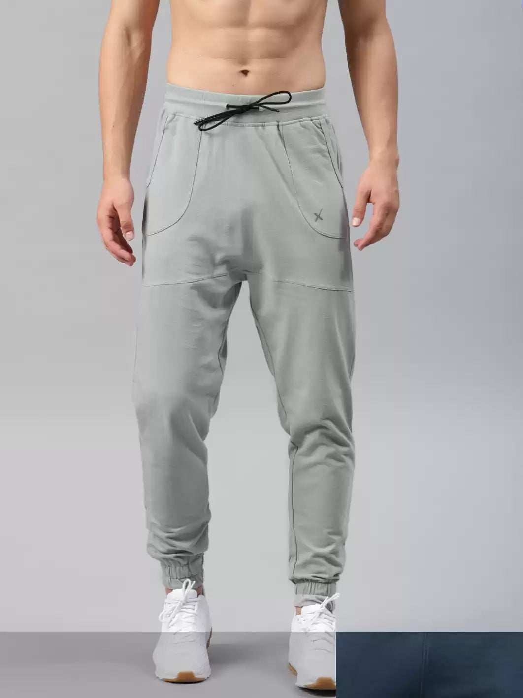 Men pack grey solid joggers by HRX BY Hrithik Roshan