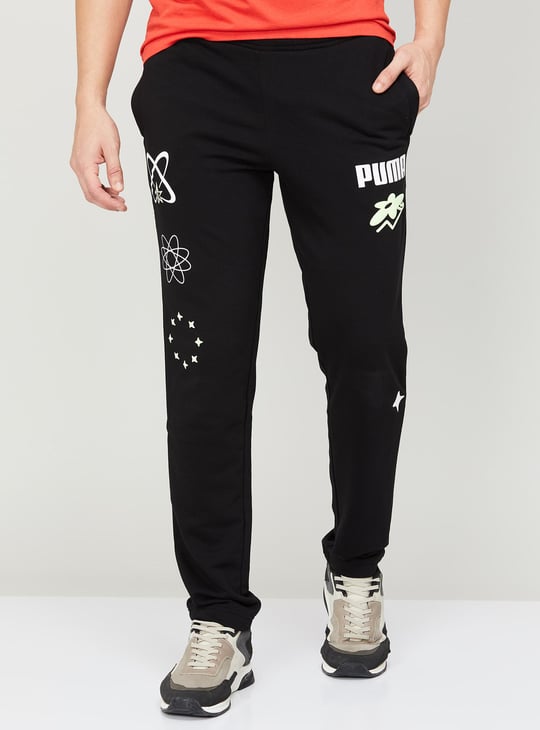 PUMA Men Printed Elasticated Slim Fit Track Pants