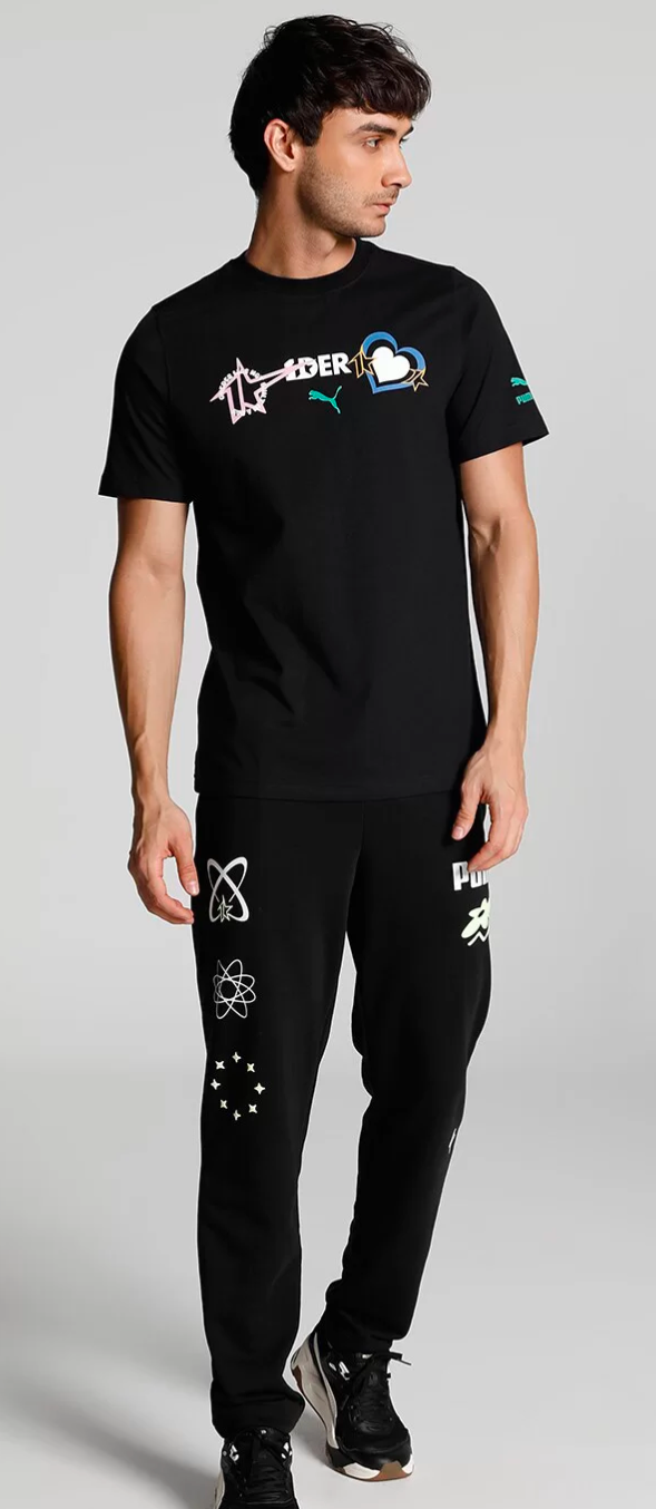 PUMA X 1DER Classic Printed Regular Fit Cotton T-shirt