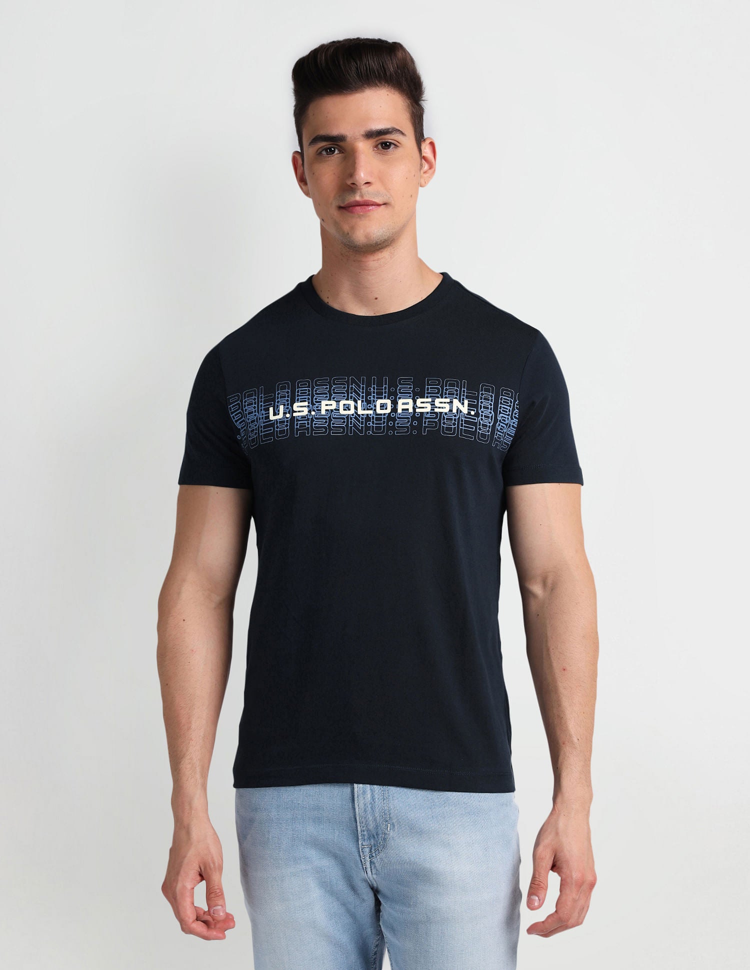 Muscle Fit Brand Print T-shirt by U. S. POLO ASSN.