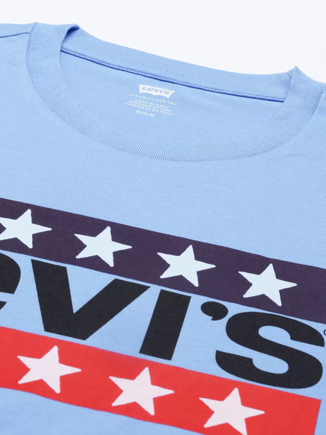 Levi’s Men’s Blue Logo Printed T shirt