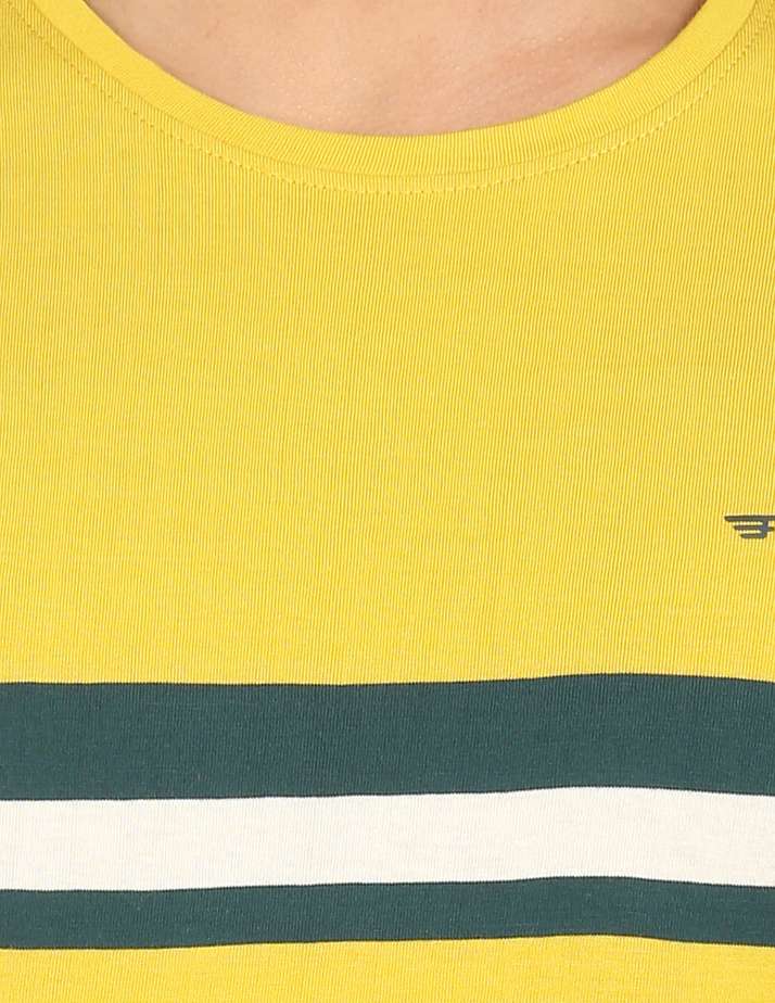Flying Machine Color block T Shirt