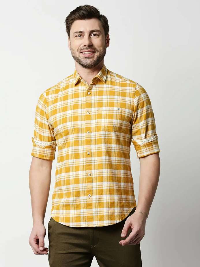 Men’s Regular Fit Checked Shirt by Killer