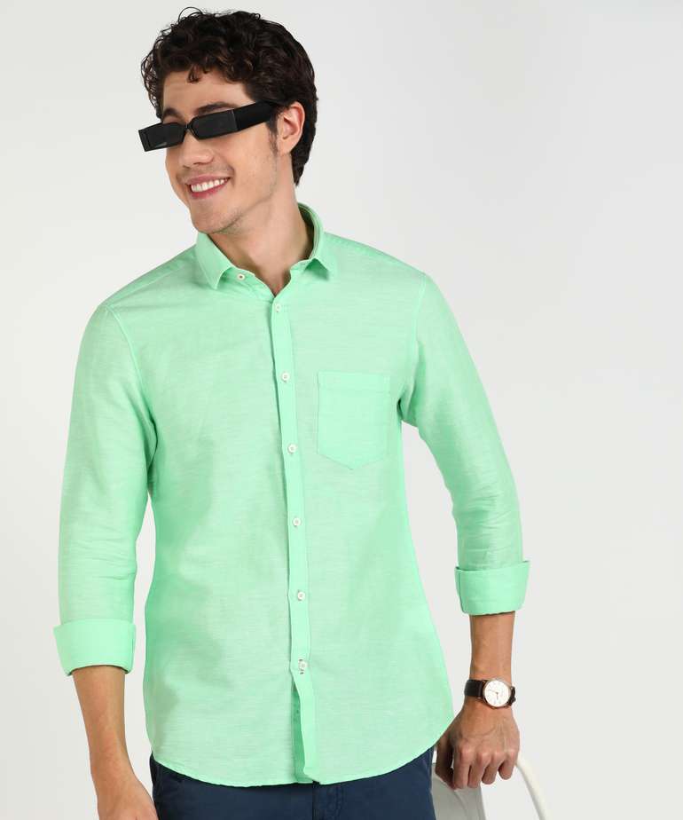 Solid Casual Shirt by Killer