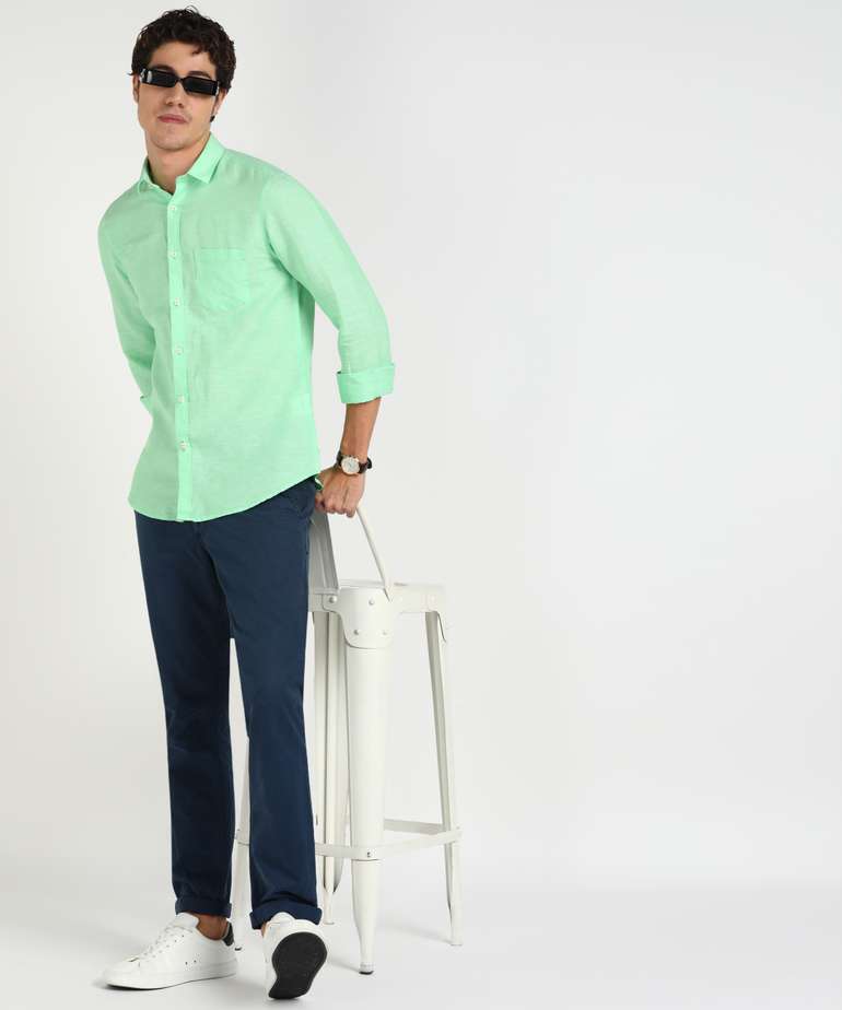 Solid Casual Shirt by Killer