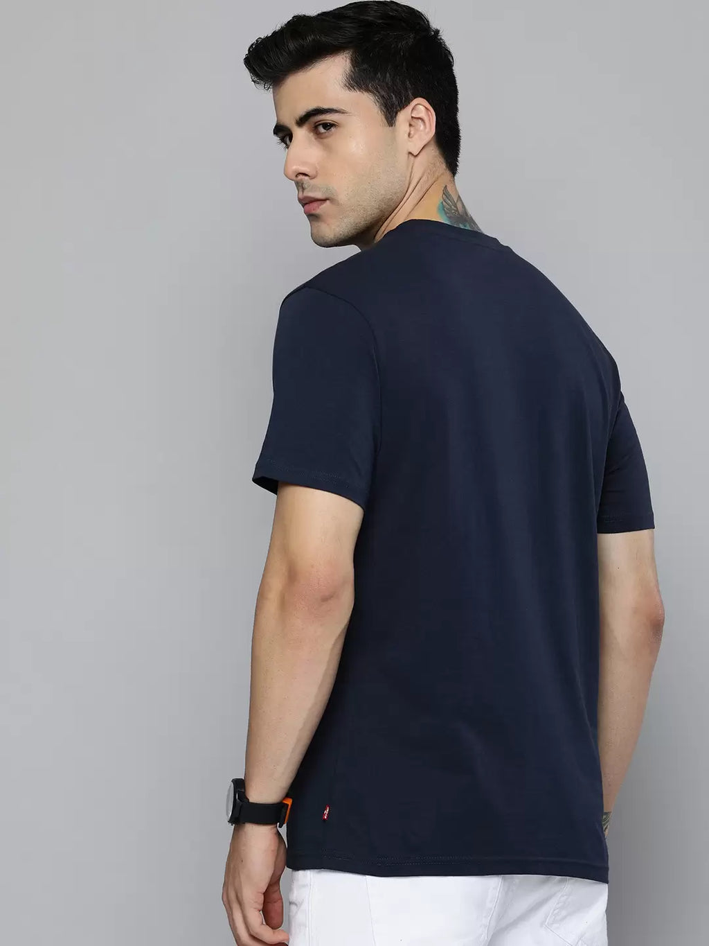 Navy Blue Pure Cotton T shirt by Levi’s