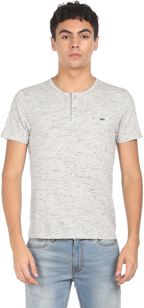 Men’s Round neck polycotton T shirt by Flying Machine