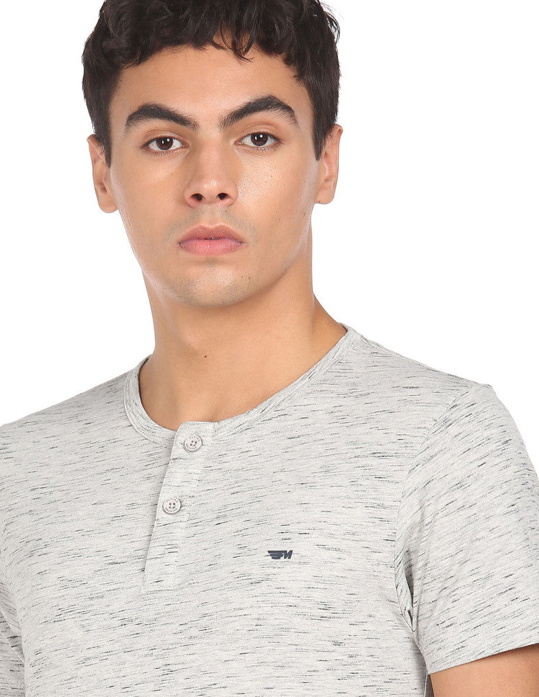 Men’s Round neck polycotton T shirt by Flying Machine