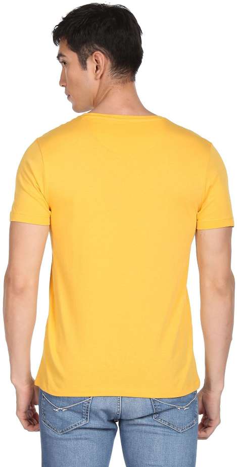 Men Typography Round Neck T shirt