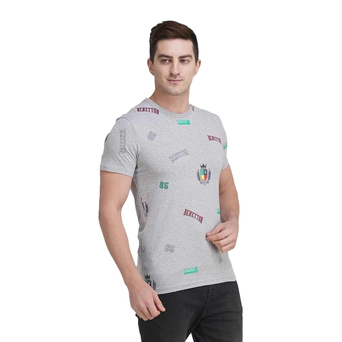 Printed Round neck T shirt by United Colors of Benetton