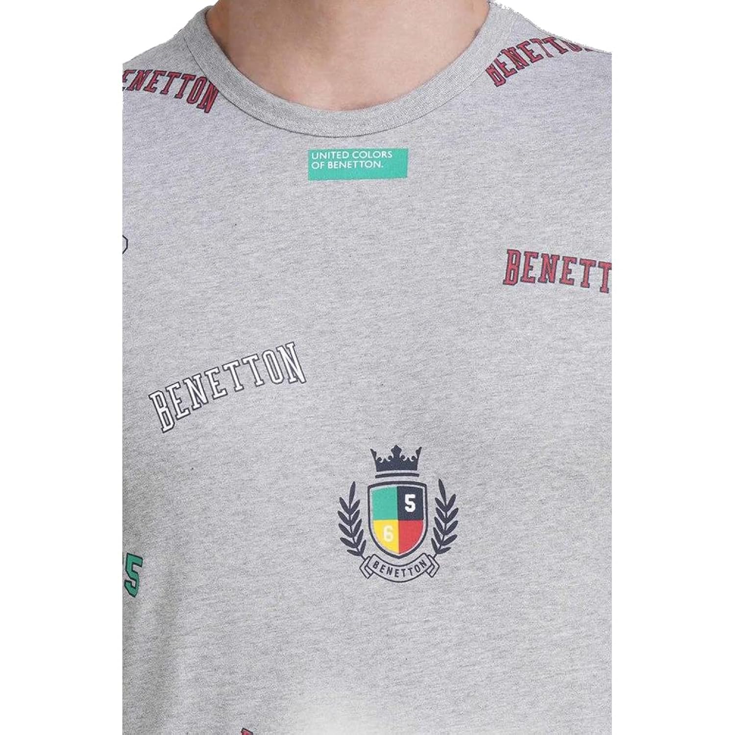 Printed Round neck T shirt by United Colors of Benetton