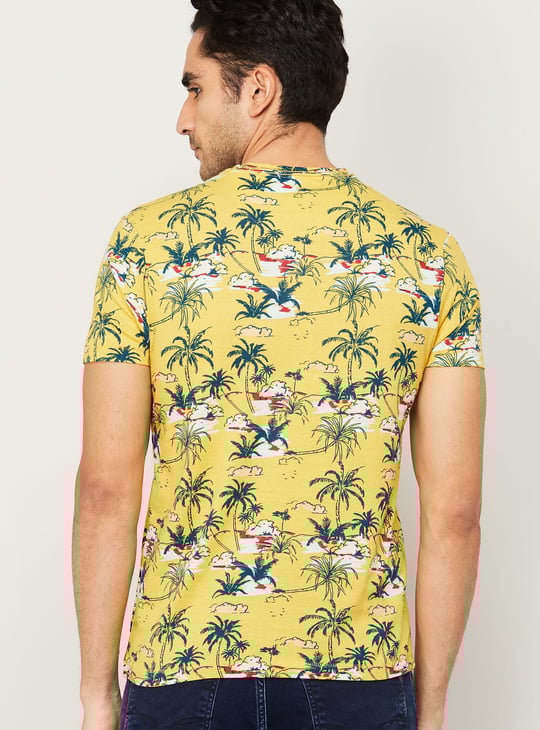 Printed Crew Neck T-shirt by Flying Machine