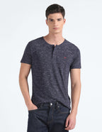 Heathered Henley T shirt by Flying Machine
