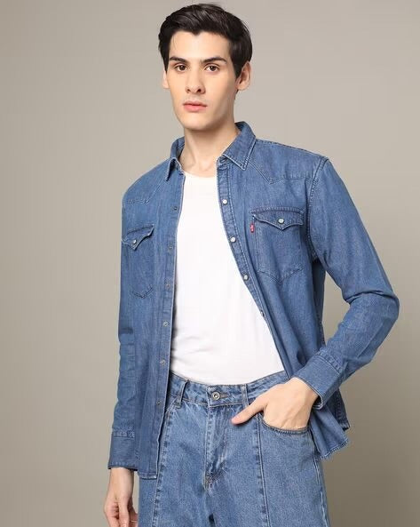 indigo Denim Shirt by Levi's