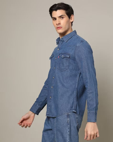 indigo Denim Shirt by Levi's