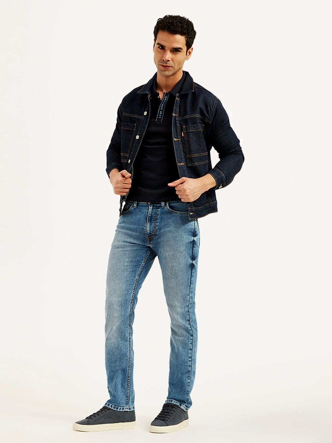513 Slim Straight Fit Mid Rise Jeans by Levi's