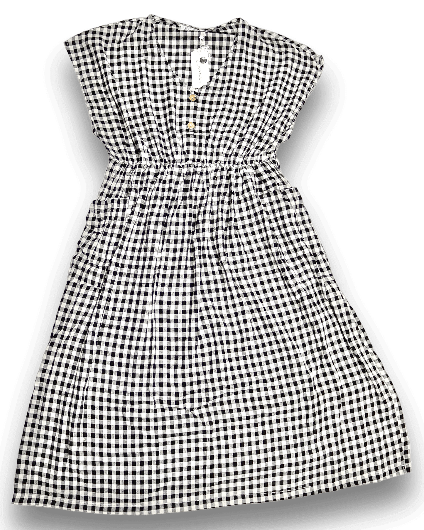 Black and White check mini dress - Apparel For Less
