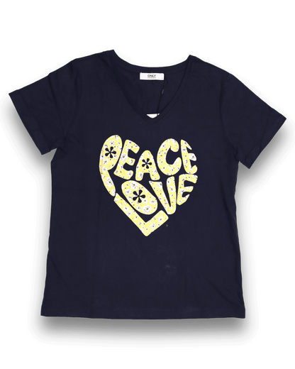 Heart Graphic Print T Shirt for Women - Apparel For Less