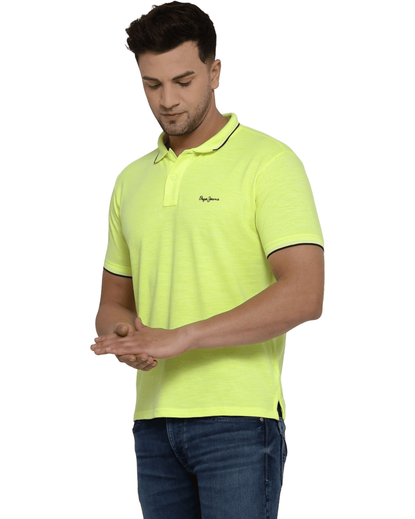 Pepe Jeans Lemon Yellow Short Sleeves Polo T-Shirt - Apparel For Less