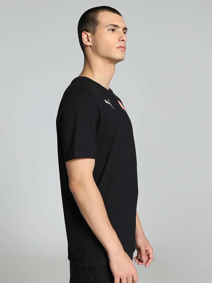 PUMA| Bangalore city printed round neck black t-shirt