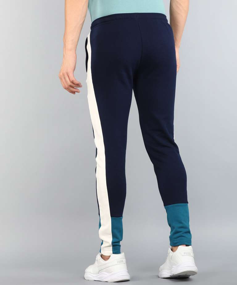 Puma×1DER core pants || men's colorblock blue track