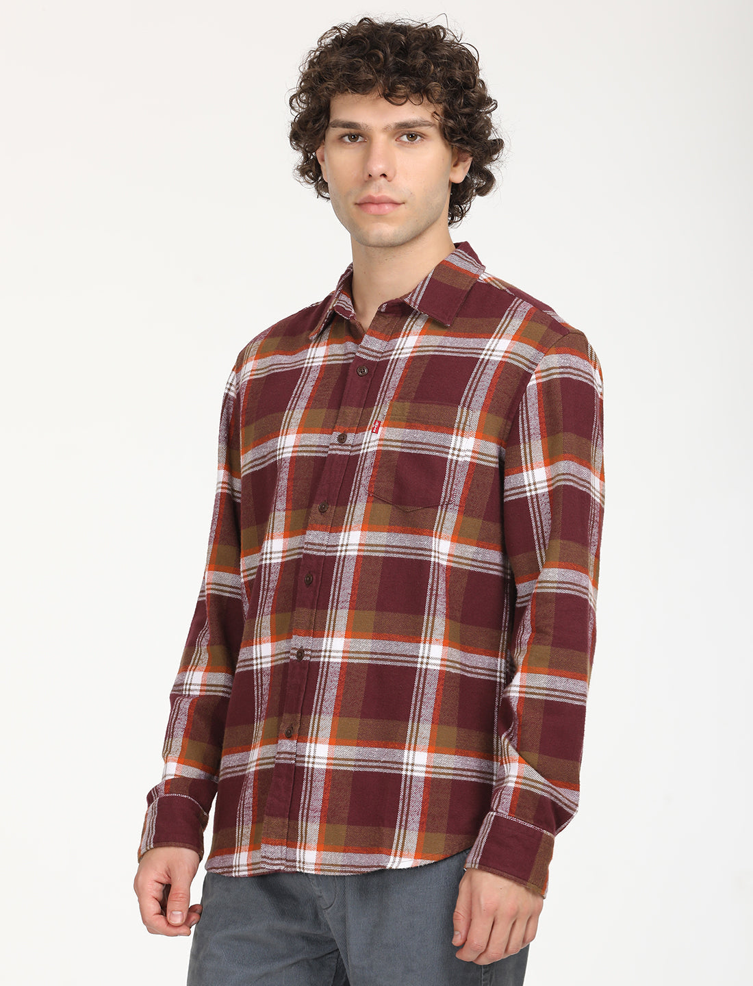 Levi's Men's Plaid Spread Collar Shacket