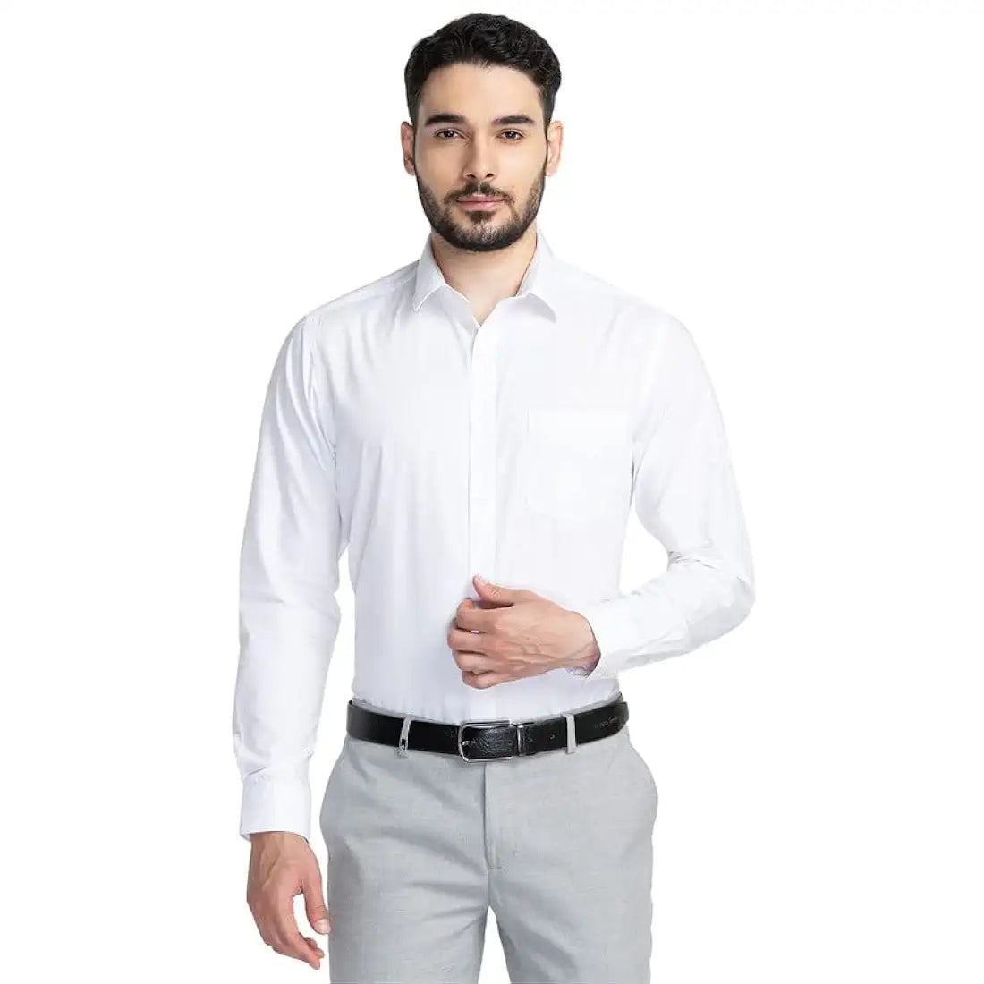 Oxemberg Men's Cotton Blend Slim Fit Formal Shirt