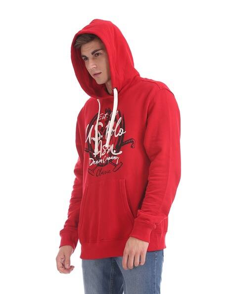 Hooded Sweatshirt with Split Pockets by U. S  POLO ASSN.