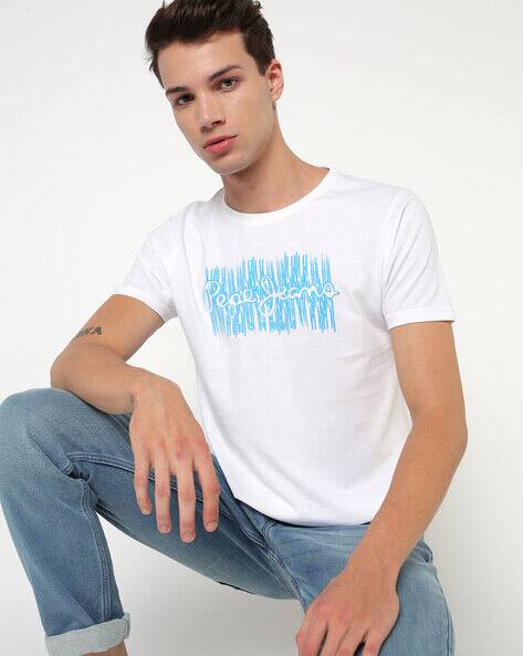Printed Slim Fit Crew-Neck T-shirt by Pepe Jeans