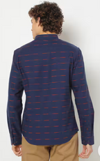 NETPLAY NEAVY BLUE REGULAR FIT SHIRT