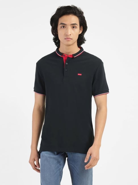 Levi's Blue Cotton Regular Fit Polo T-Shirt