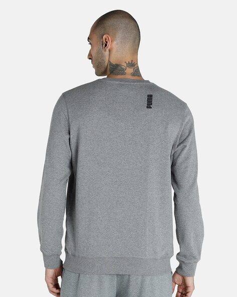 Typographic Print Crew-Neck Sweatshirt by Puma