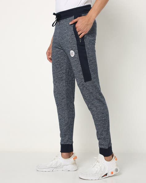 USPA heathered joggers with logo print