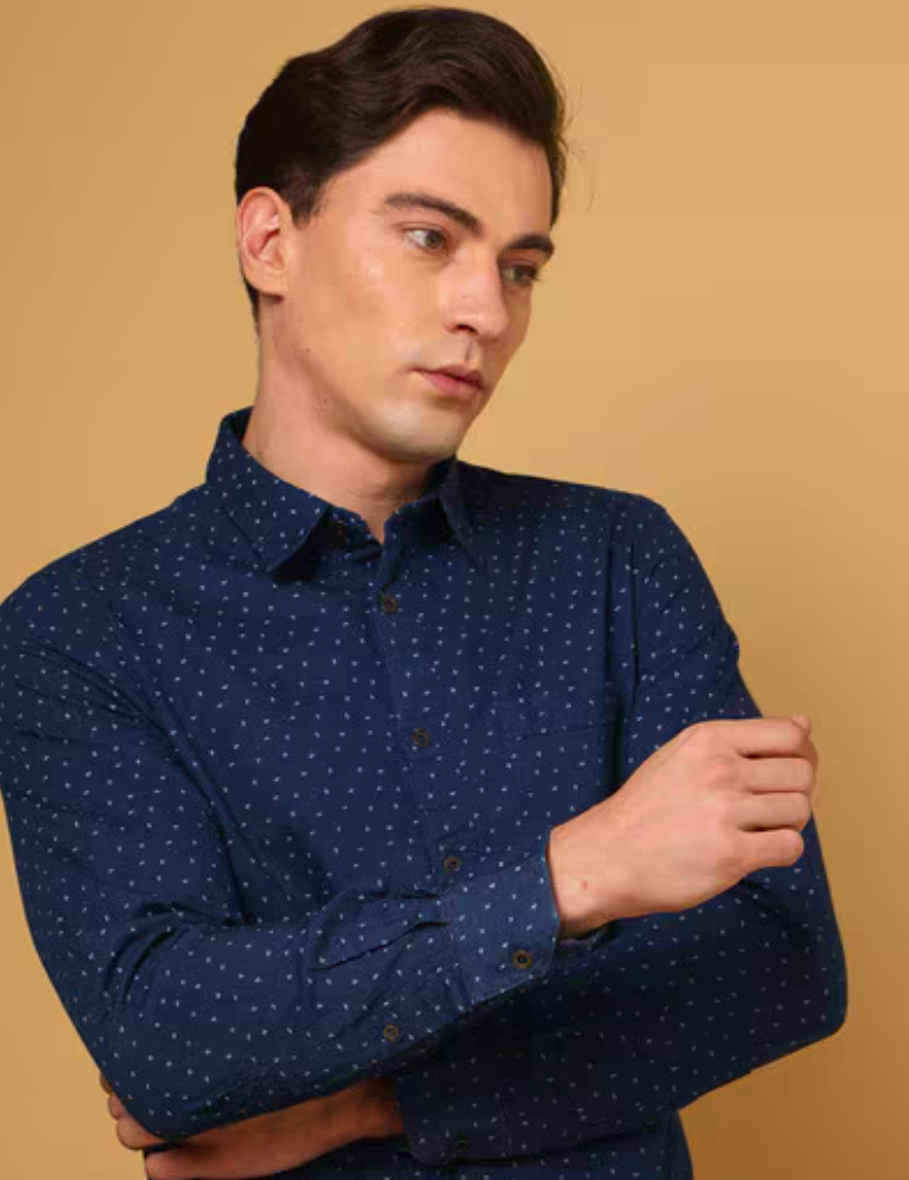 INDIAN TERRAIN regular fit micro print Shirt