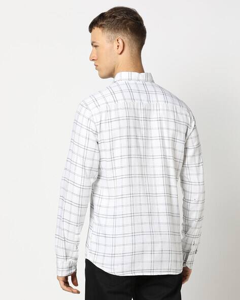Men Checked Slim Fit Shirt by Netplay