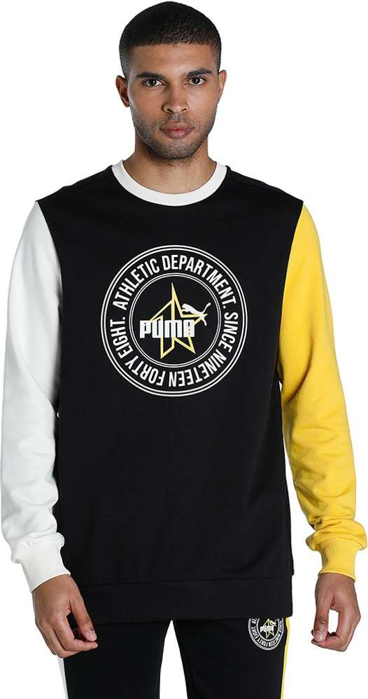 Typographic Print Round-Neck Sweatshirt by Puma