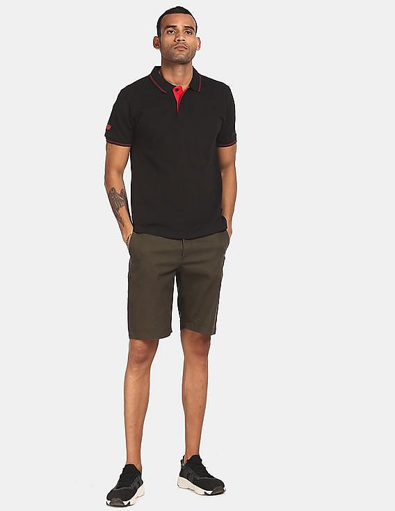 FLYING MACHINE ROUND NECK REGULAR FIT POLO T-SHIRT
