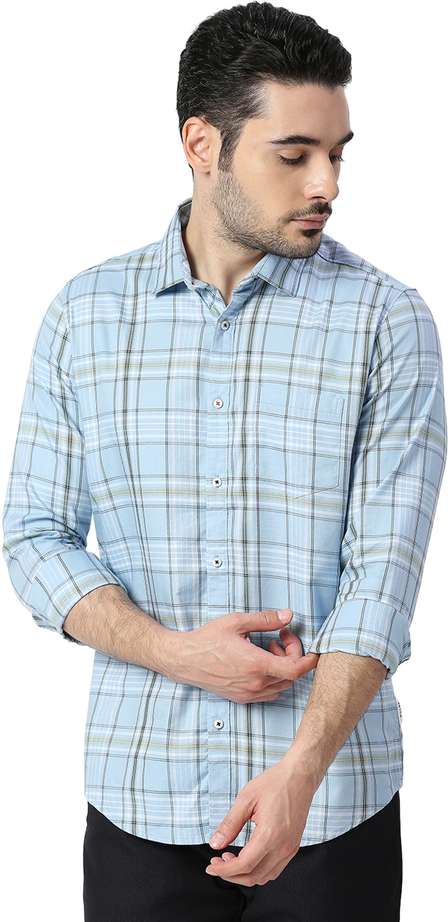 Killer checked slim fit casual shirt