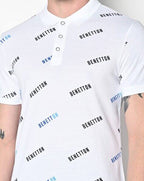 Brand Print Polo T-Shirt by United Colors of Benetton