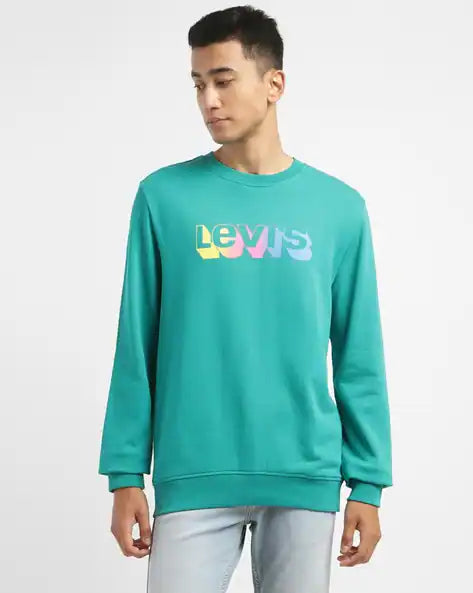 Men's Brand Logo Crew Neck Sweatshirt by Levi's