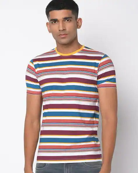 Striped Slim Fit Crew-Neck T-shirt by Pepe Jeans