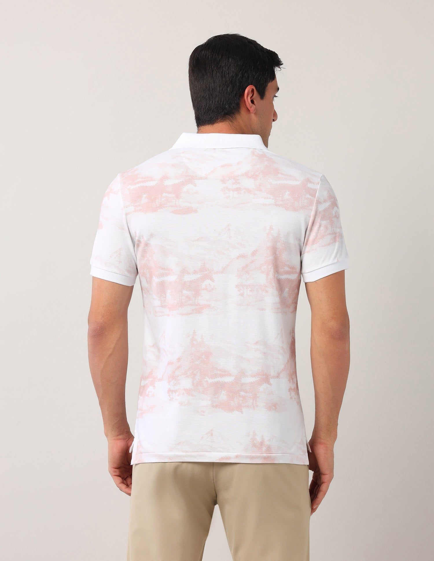 USPA printed regular fit POLO t-shirt