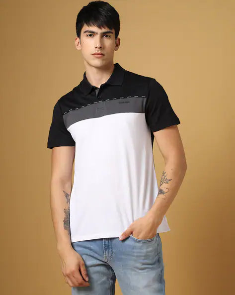 Calvin Klein jeans colourblock regular fit Polo t-shirt
