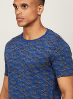 FLYING MACHINE Men Graphic Printed Crew Neck Regular Fit T-shirt
