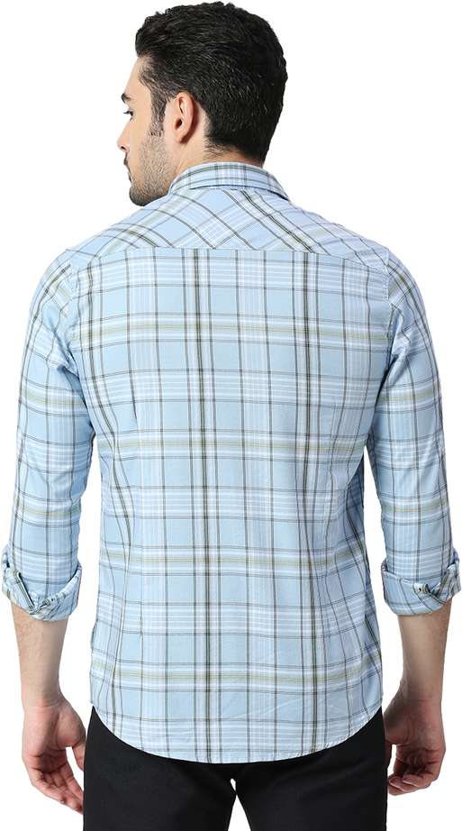 Killer checked slim fit casual shirt