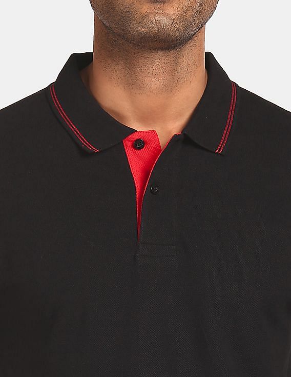 FLYING MACHINE ROUND NECK REGULAR FIT POLO T-SHIRT