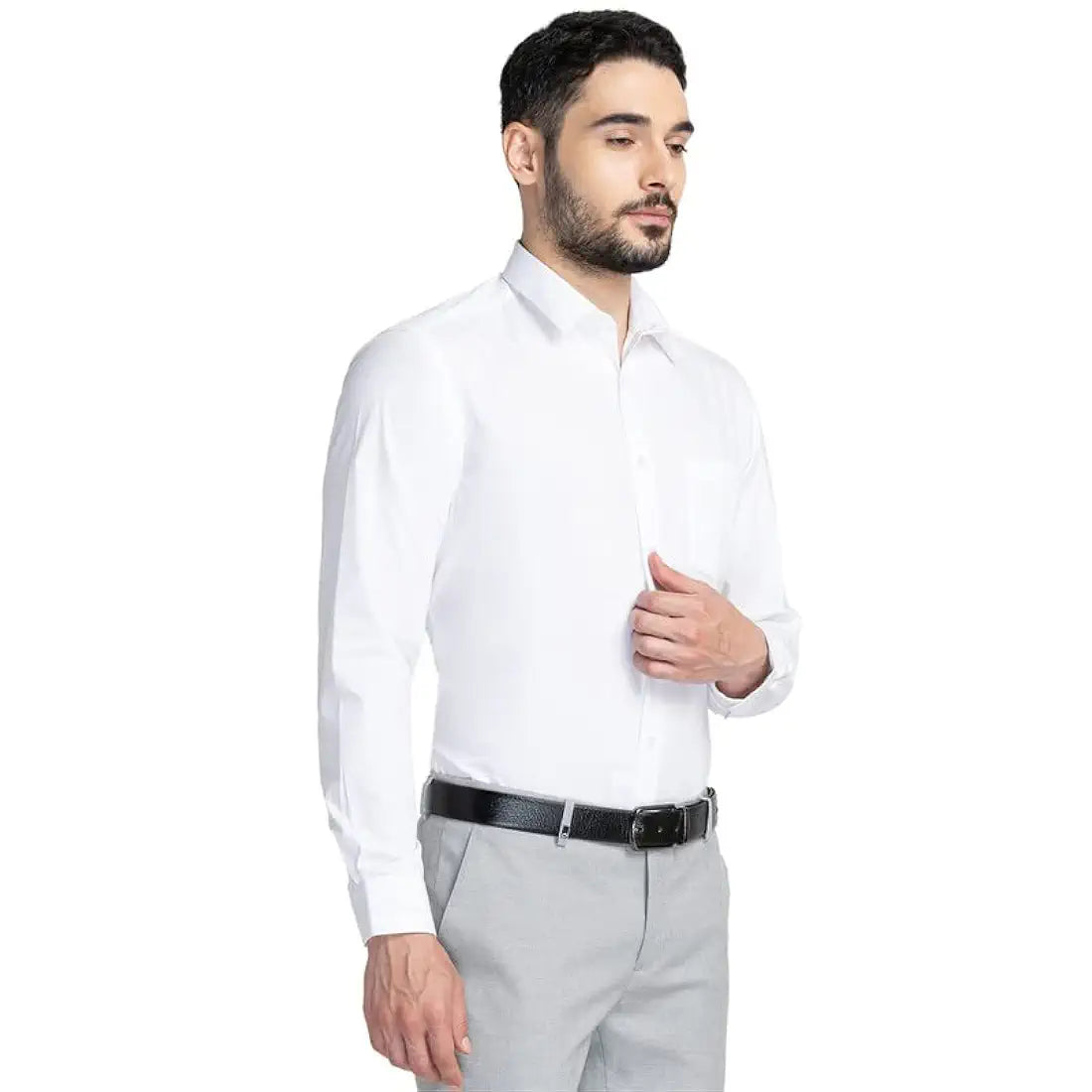 Oxemberg Men's Cotton Blend Slim Fit Formal Shirt