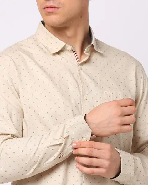 Printed Cotton Shirt by Netplay