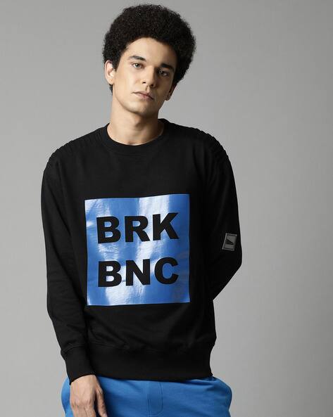 Typographic Print Crew-Neck sweatshirts by Break Bounce